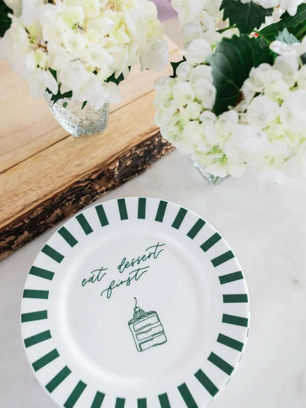 Avalon Home Forest Green Eat Dessert Plate^ Dinner Sets & Pasta Bowls