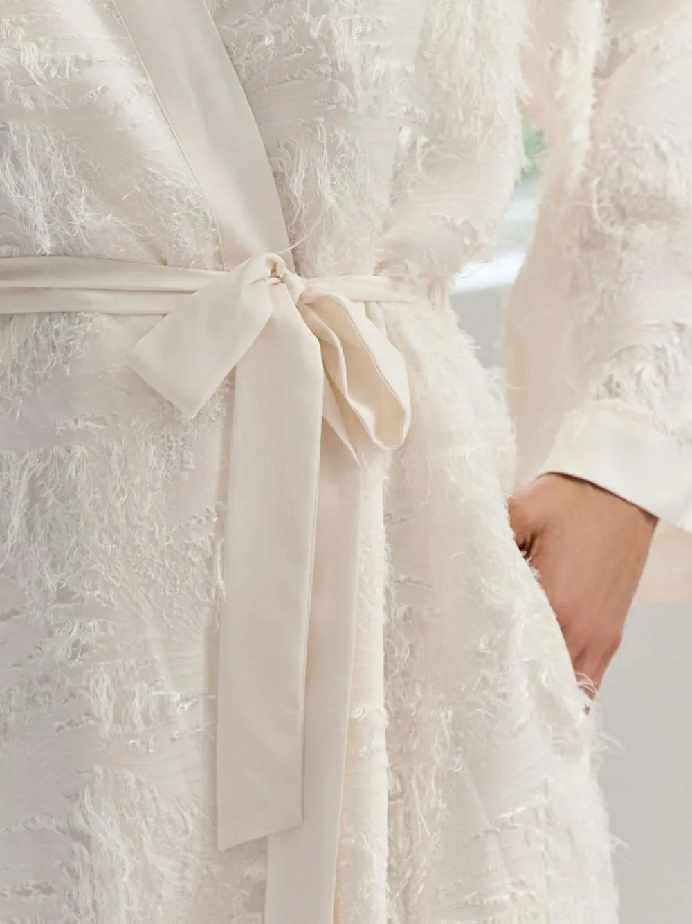 B by Ted Baker Feather Ivory Bridal Robe^Women Bathrobes|All Night & Lounge