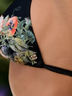Sale B by Ted Baker Koi Triangle Black Bikini Top