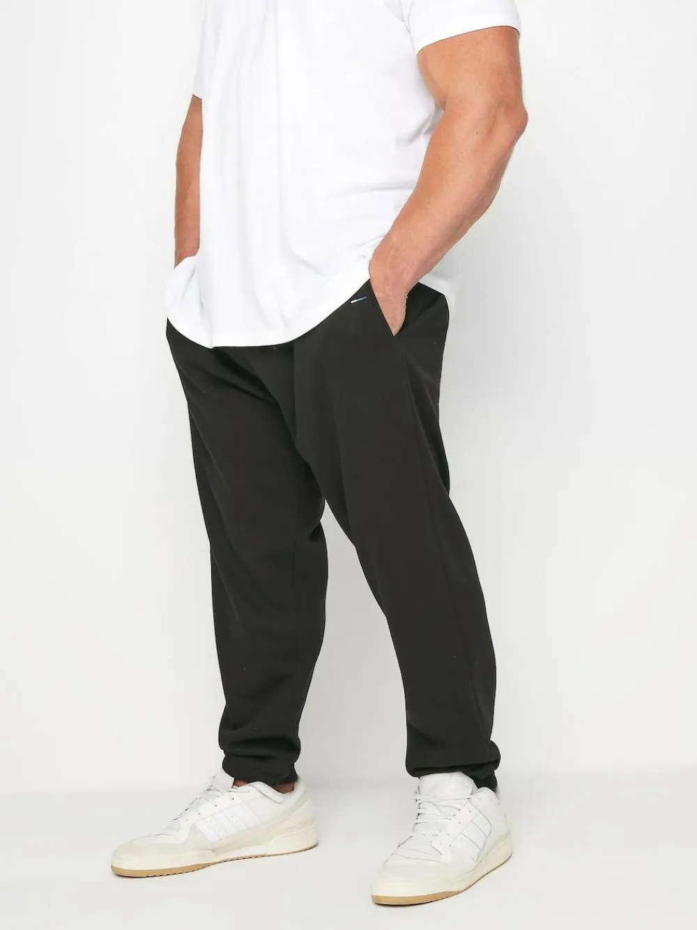 Discount BadRhino Big & Tall Black 100% Cotton Essential Joggers