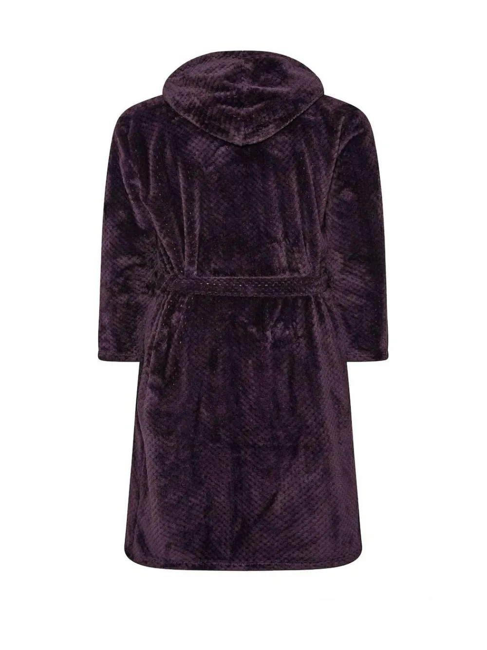 BadRhino Big & Tall Red Textured Hooded Robe^ Bathrobe