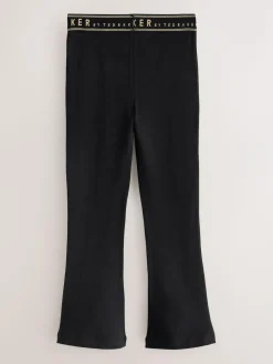 New Baker by Ted Baker 3 Pack Black/Pink Flares Leggings