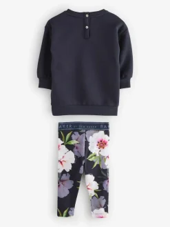 Baker by Ted Baker 2 Piece Longline Bow Sweat and Floral Leggings Set^ Sweatshirts & Hoodies