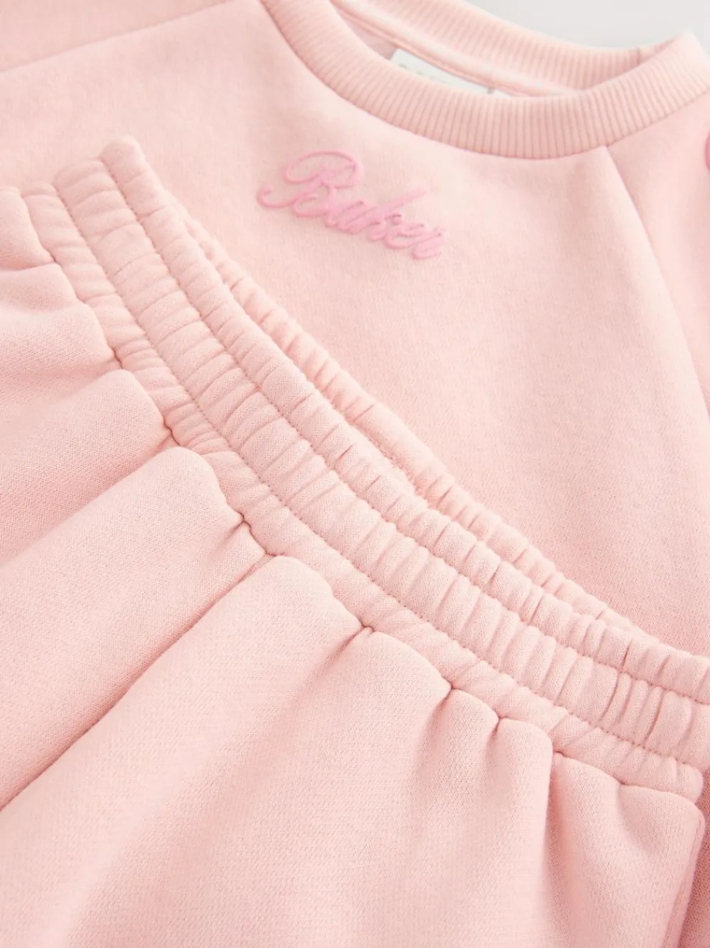 New Baker by Ted Baker 2 Piece Boxy Sweat & Wide Leg Joggers Set Pink