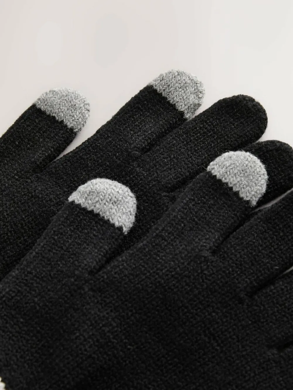 Discount Baker by Ted Baker Boys Varsity Logo Pom Black Beanie and Gloves Set