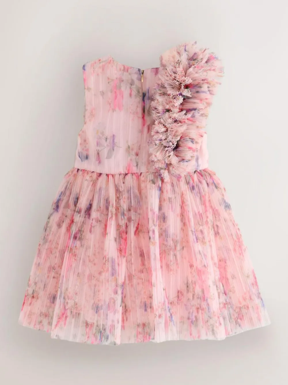 Baker by Ted Baker Crinkle Mesh 3D Ruffle Shoulder Occasion Dress^ Occasionwear