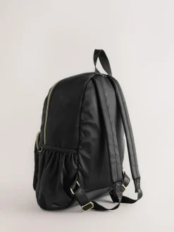 Baker by Ted Baker Girls Back To School Black Quilted Bow Backpack with Pencil Case^ Bags