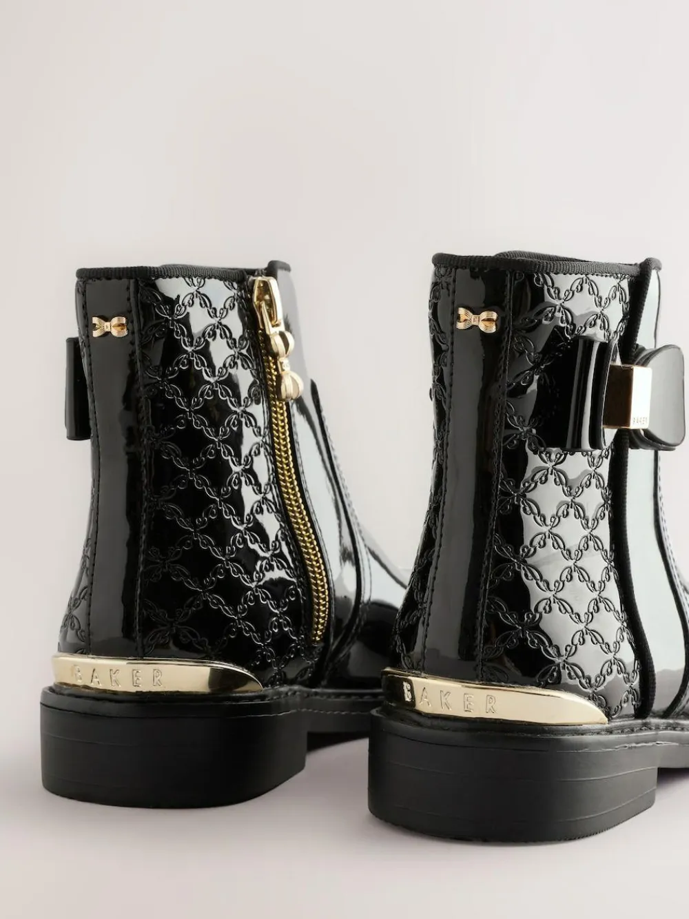 Sale Baker by Ted Baker Girls Patent Chelsea Black Boots