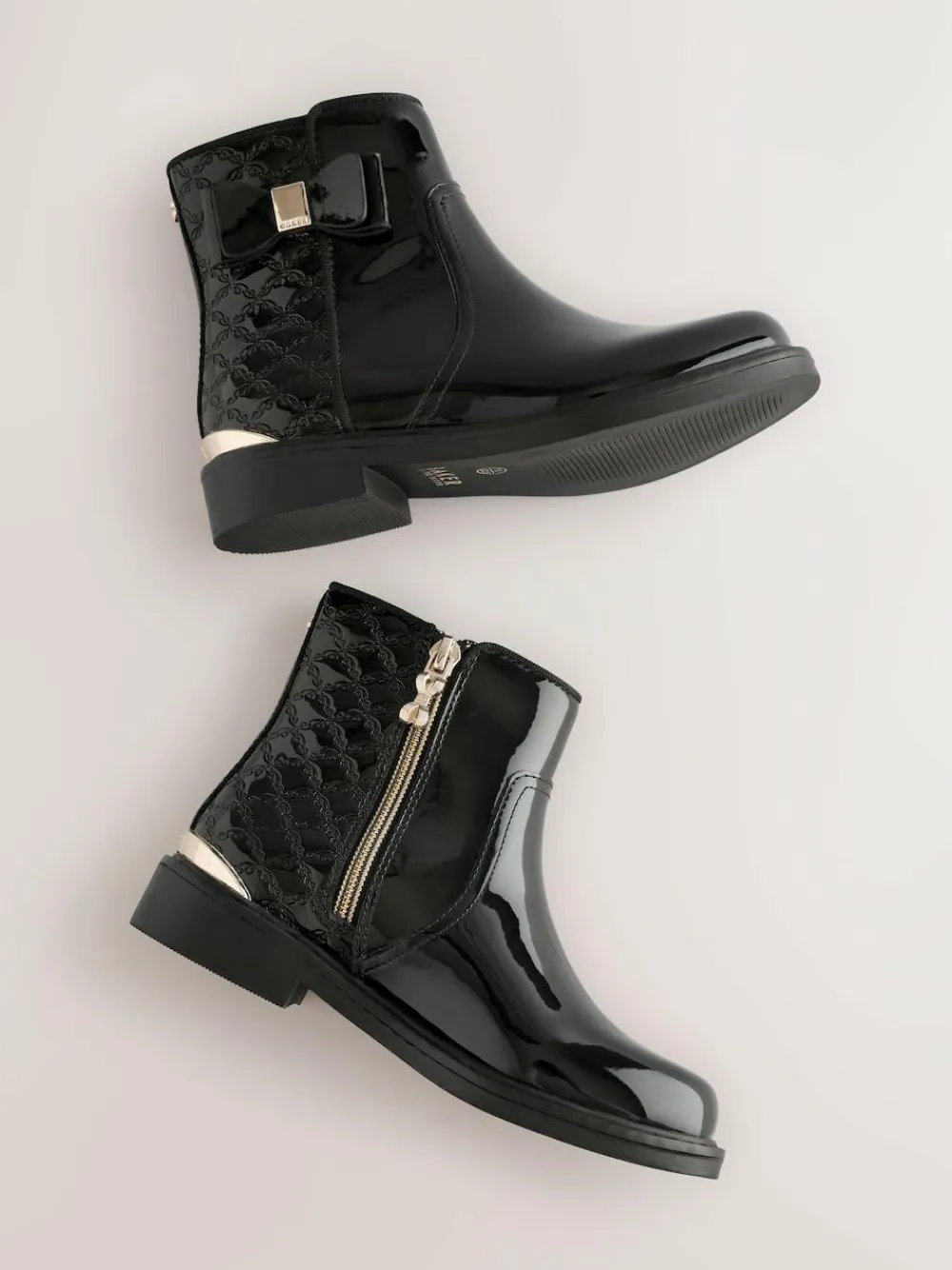 Sale Baker by Ted Baker Girls Patent Chelsea Black Boots
