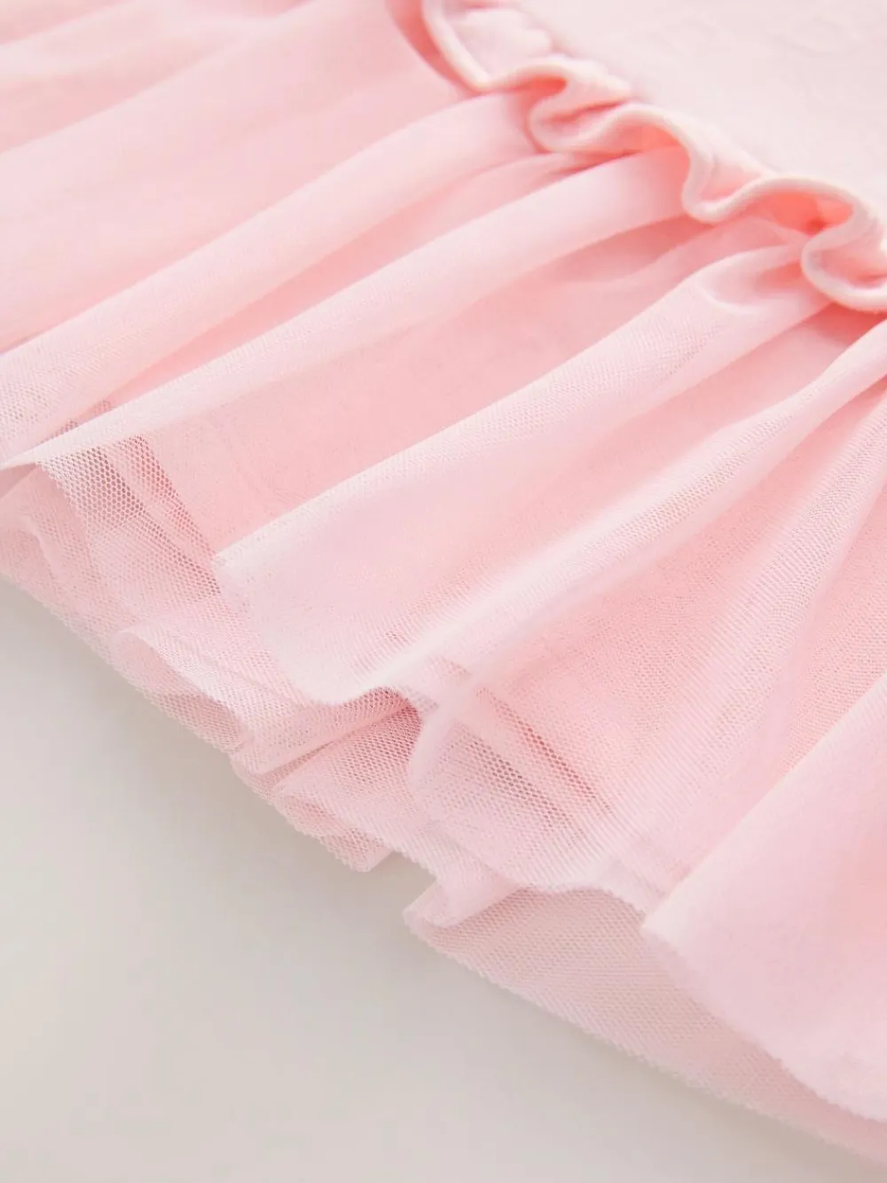 Online Baker by Ted Baker Jacquard Embossed Mesh Hem Dress Pink