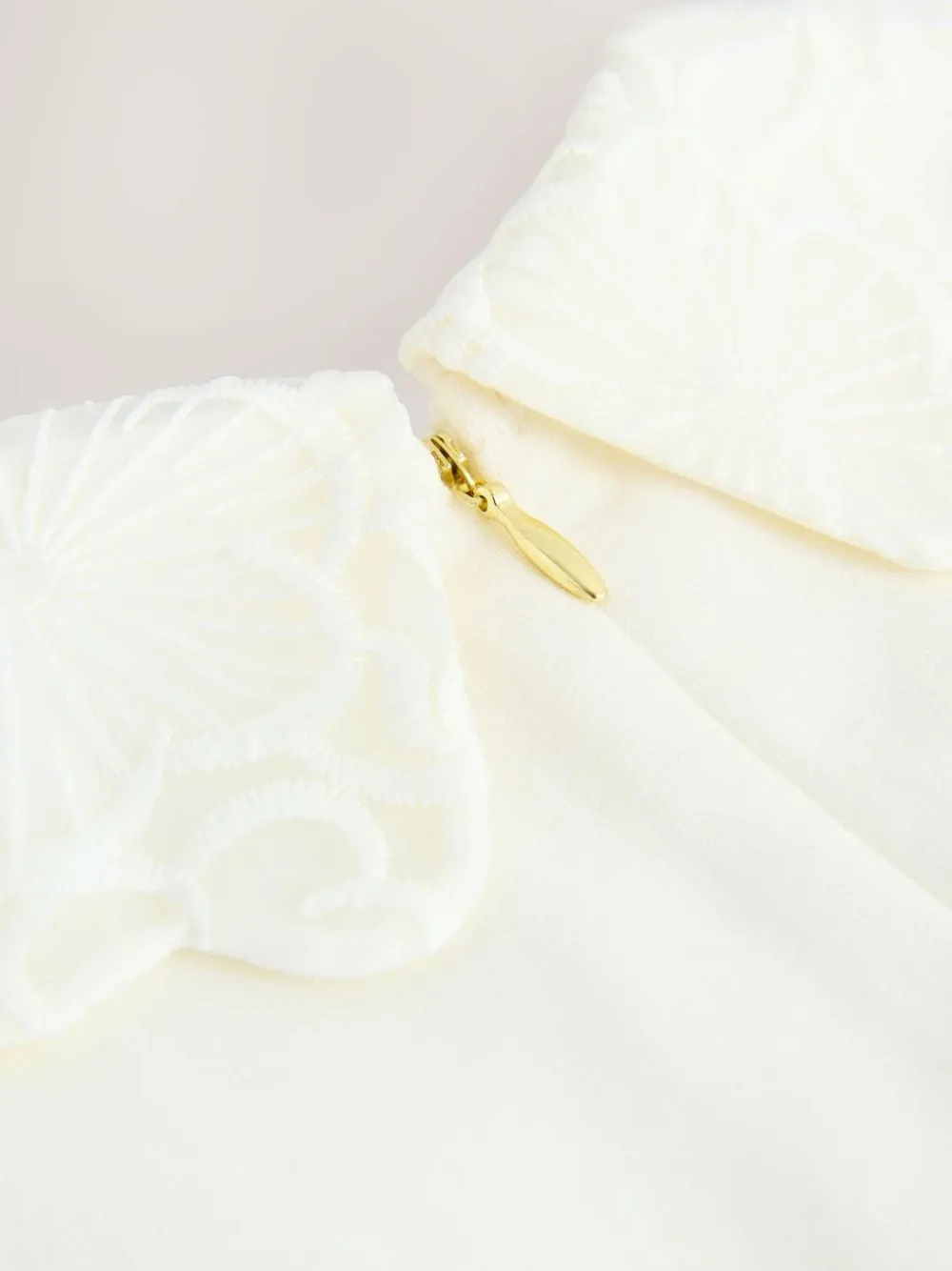 Best Baker by Ted Baker Lace Collared Ponte Dress Cream