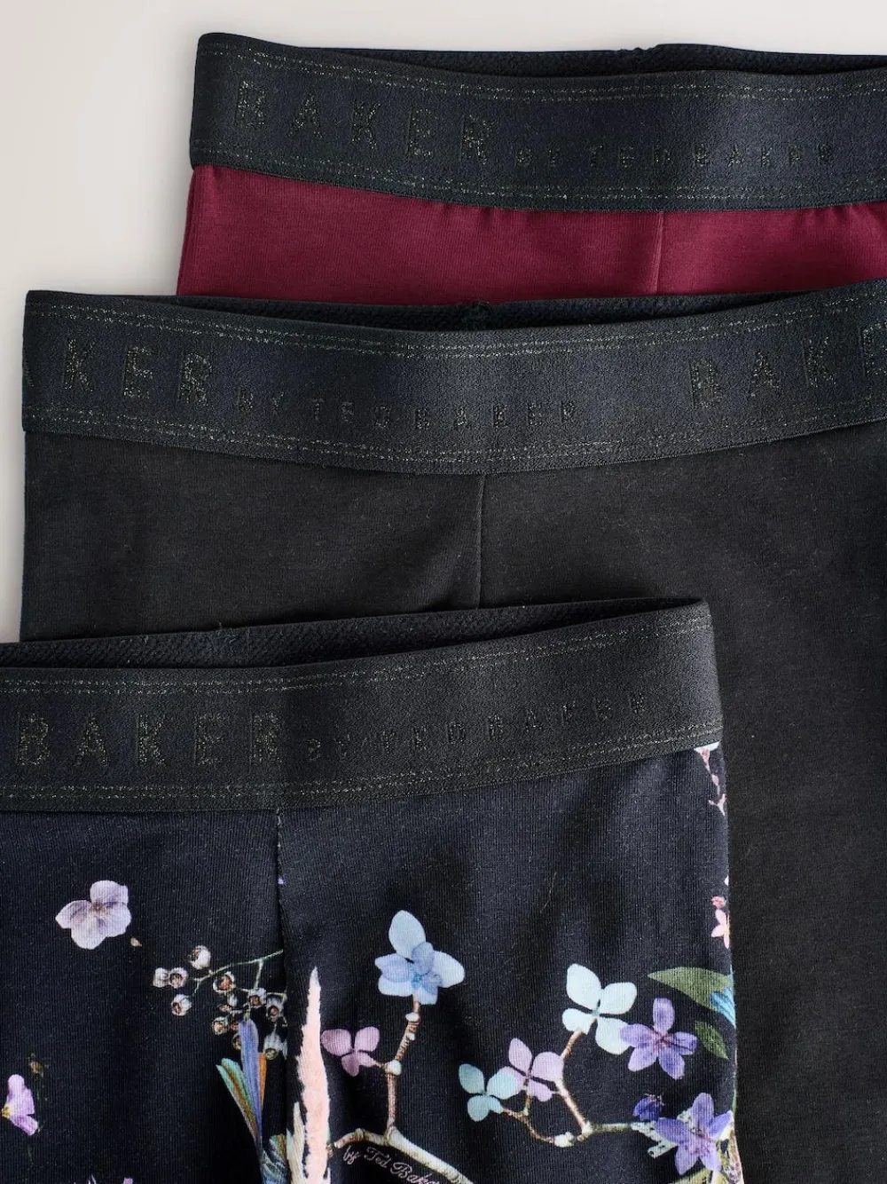 Hot Baker by Ted Baker Leggings 3 Pack Black/Red