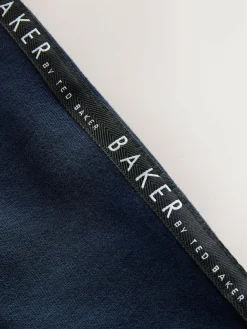 Clearance Baker by Ted Baker Panel Long Sleeve Romper Blue/Black