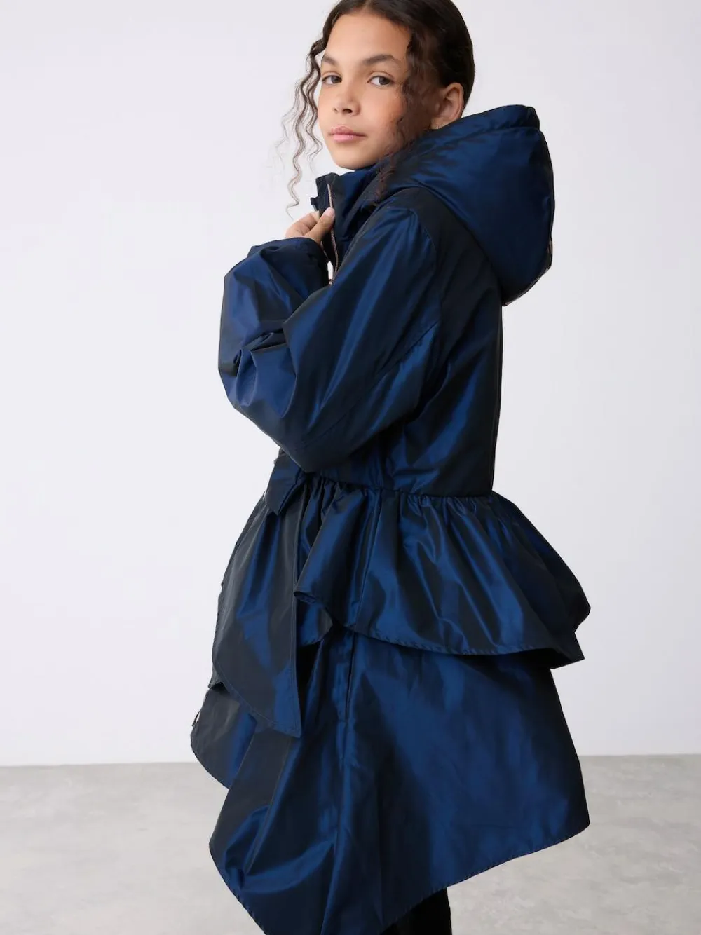 Baker by Ted Baker Shower Resistant Bow Frill Raincoat^ Jackets & Coats|Snowsuits & Coats