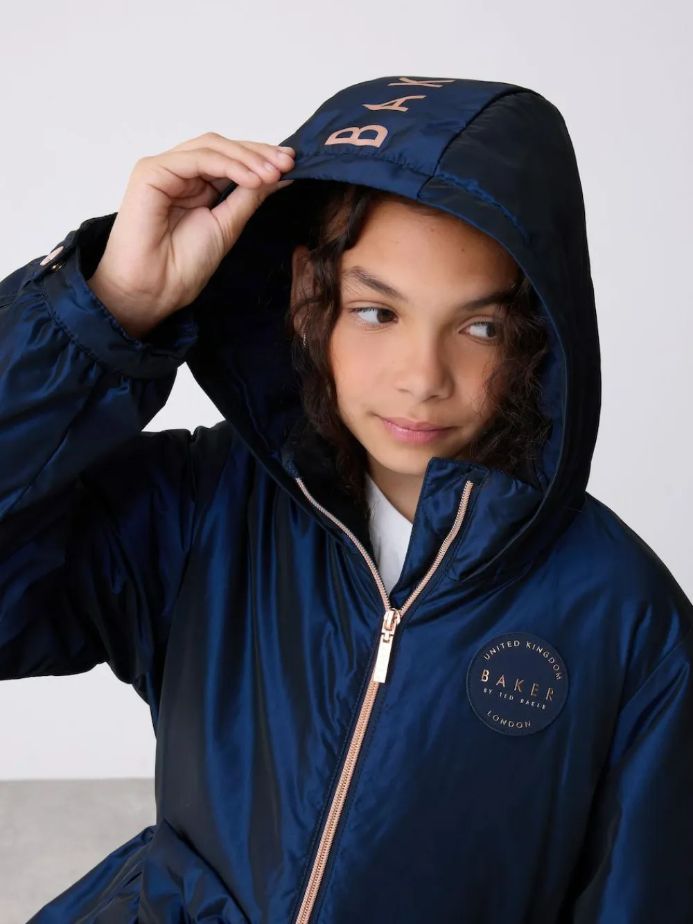 Baker by Ted Baker Shower Resistant Bow Frill Raincoat^ Jackets & Coats|Snowsuits & Coats