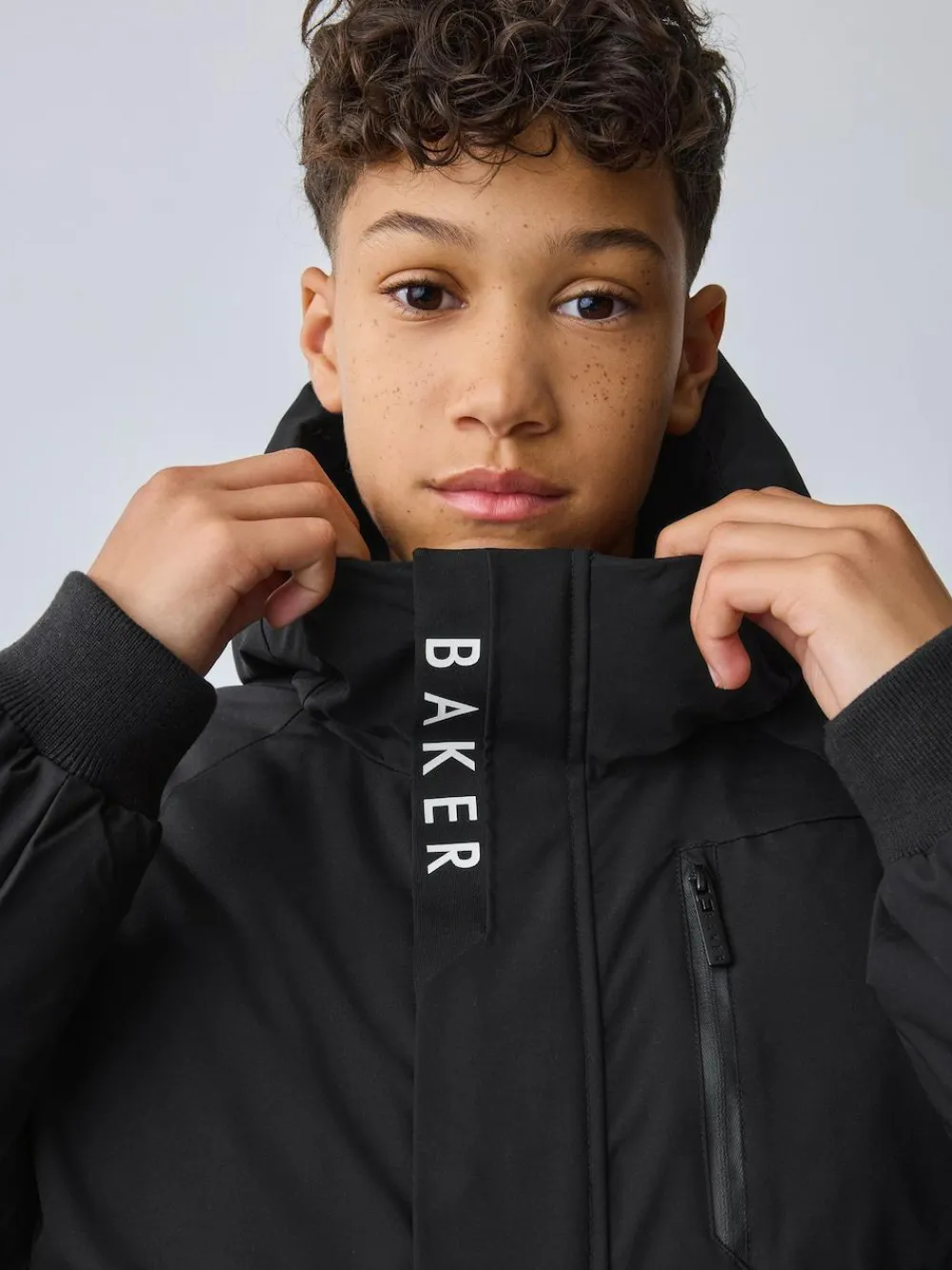 Hot Baker by Ted Baker Shower Resistant Padded Bomber Black Coat