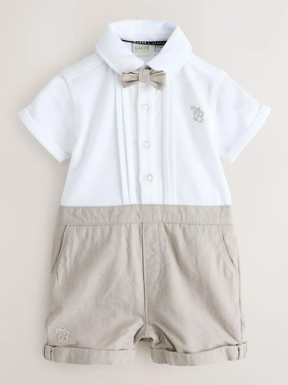 Baker by Ted Baker Smart Bow Tie Rompersuit^ Rompers & Overalls