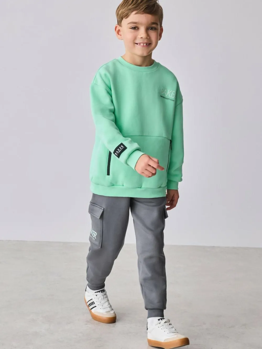 Baker by Ted Baker Sweatshirt and Cargo Joggers Set^BOY Sweatshirts & Hoodies|Sweat Pants