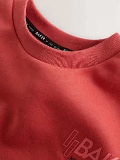 Best Baker by Ted Baker Sweatshirt and Cargo Joggers Set Red