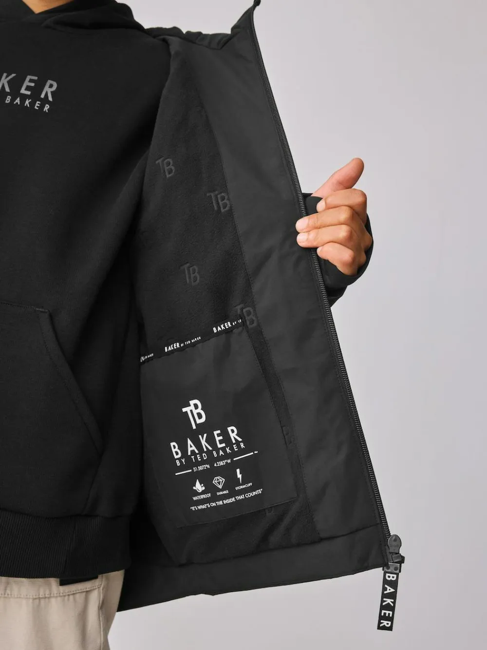Baker by Ted Baker Waterproof Fleece Lined Coat^BOY Coats & Jackets|Snowsuits & Coats