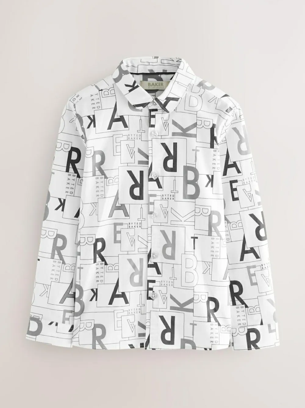 Baker by Ted Baker White Printed Shirt^BOY Shirts