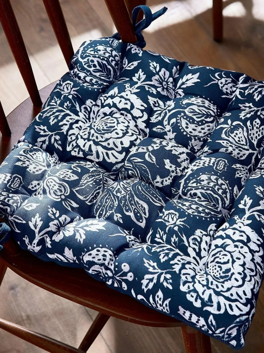 Best Bedeck of Belfast Saja Stripe Seat Pad Midnight Navy
