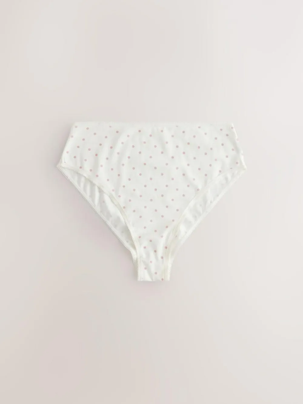 Next Berry Pink High Waist High Leg Cotton Rich Knickers 5 Pack^Women Panties