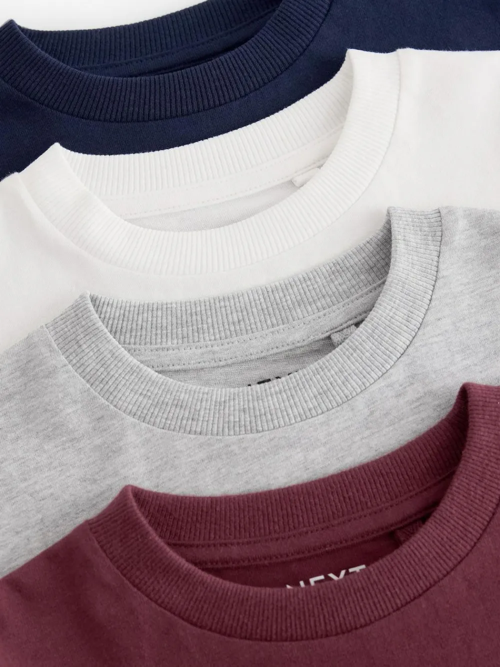 Next Stag Logo Long Sleeve Cosy T-Shirts 4 Pack (3-16yrs)^BOY Tops|T-Shirts