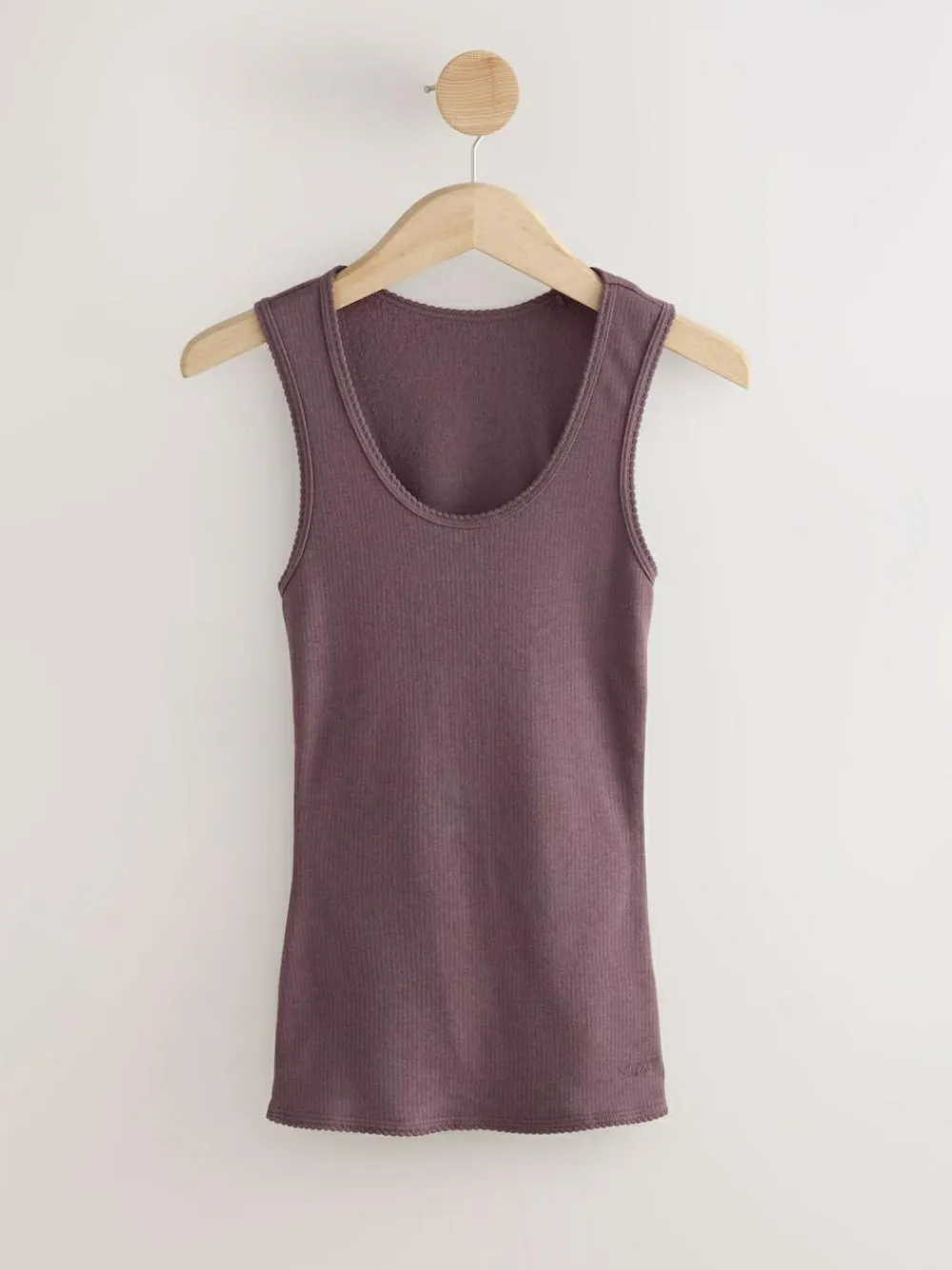 Discount Next Thermal Maximum Warmth Cosy Ribbed Vest Berry
