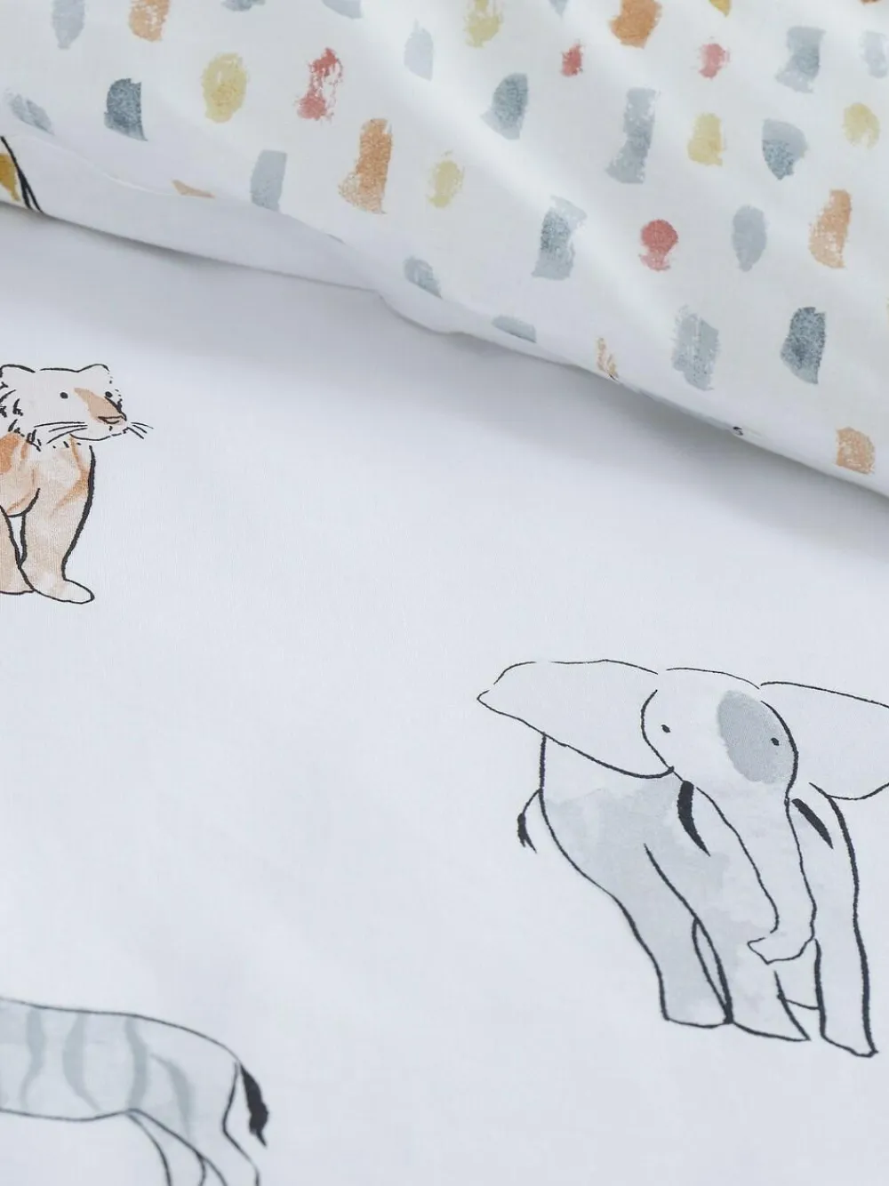 Bianca Natural Kids Zoo Animals 100% Cotton Duvet Cover And Pillowcase Set^ Childrens Bedding|Branded Bedlinen