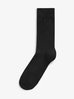New Next 12 Pack Mens Cotton Rich Socks Black