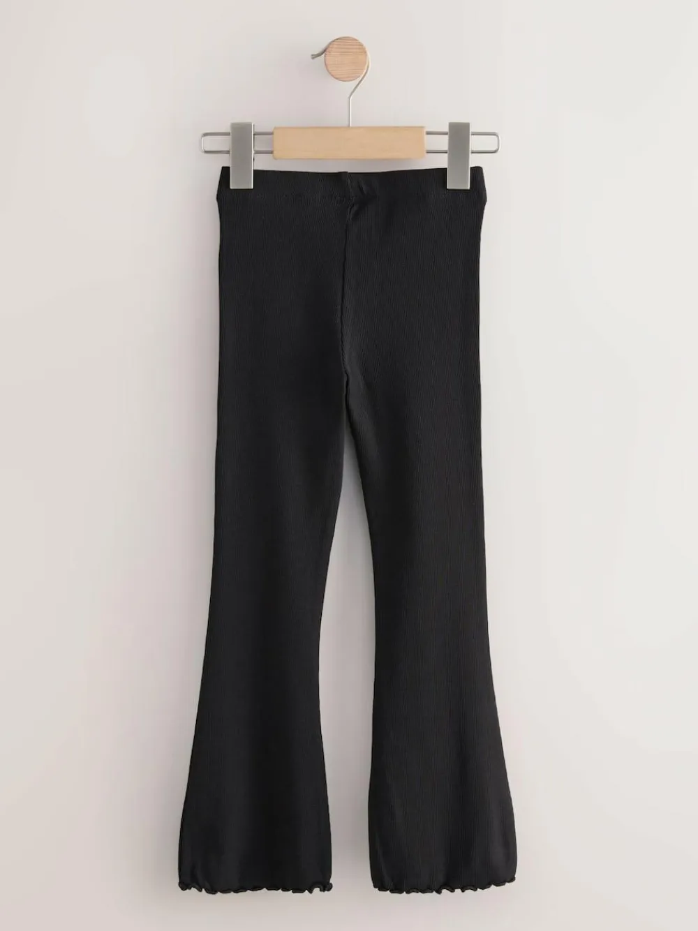 New Next 2 Pack Rib Flare Leggings (3-16yrs) Black