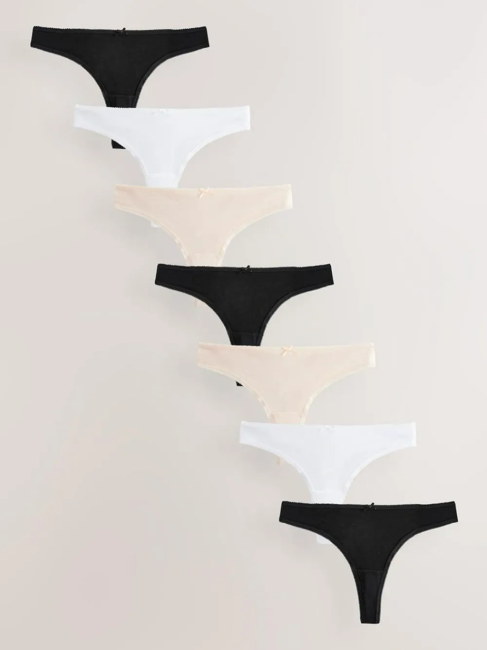 Next Thong Cotton Rich Knickers 7 Pack^Women Panties|All Lingerie