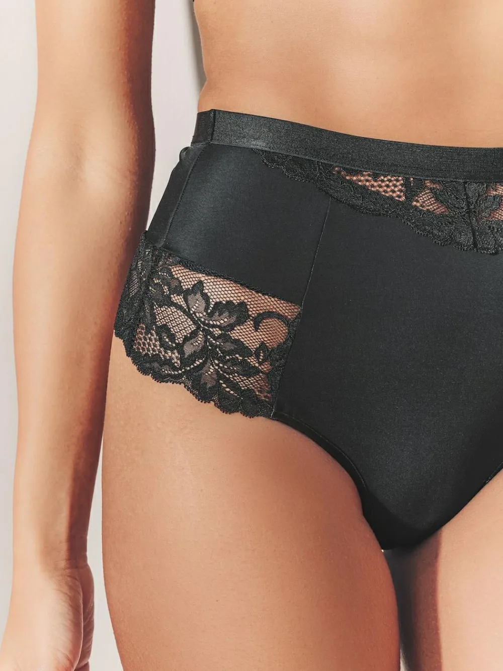 Sale Next Tummy Control Light Shaping High Waist Thongs 2 Pack Black / Praline Nude