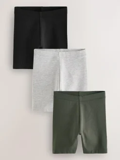 Hot Next Black & White Cycling Shorts 3 Pack (3mths-7yrs)