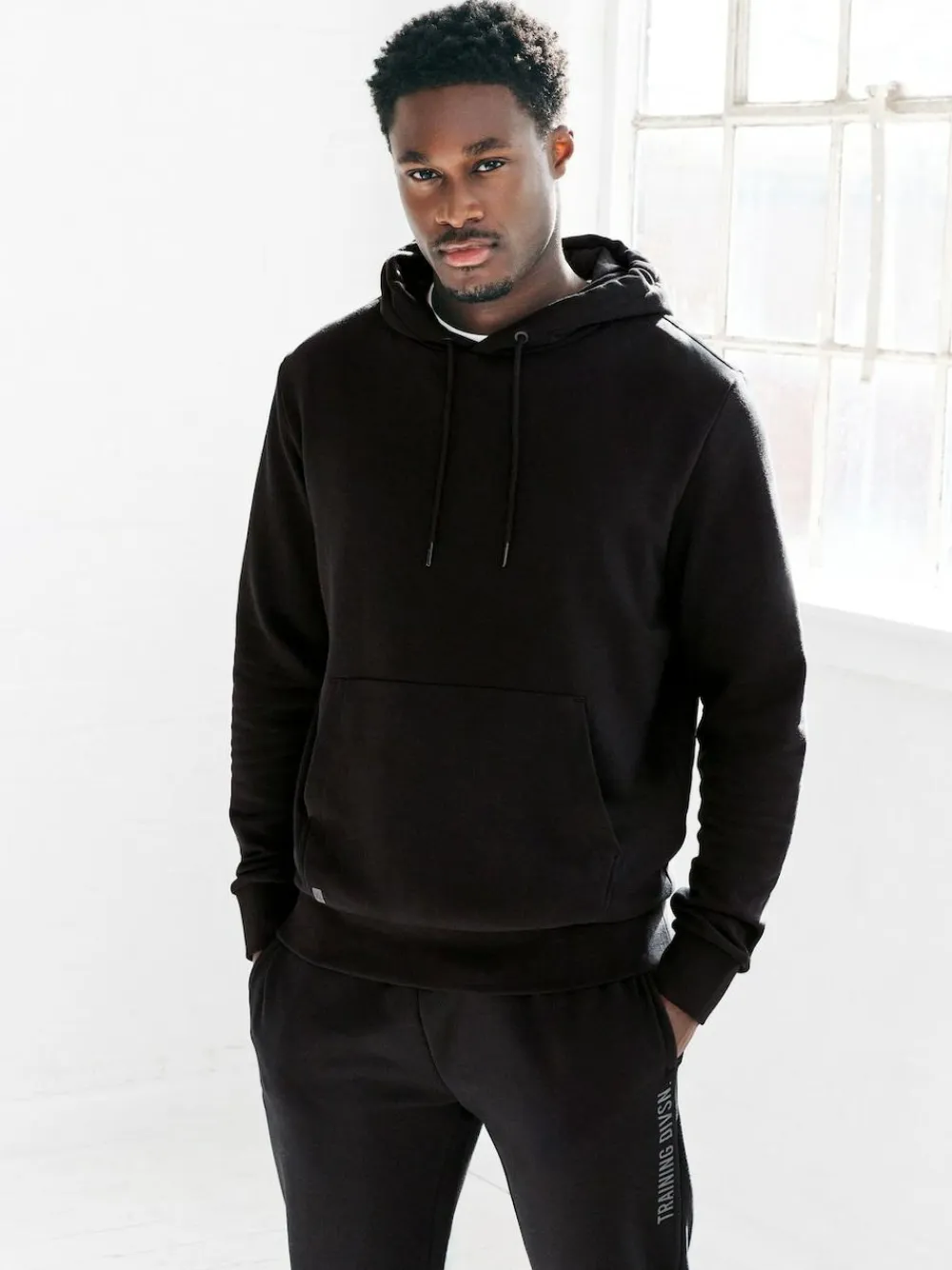New Next Black Active Training Division Hoodie
