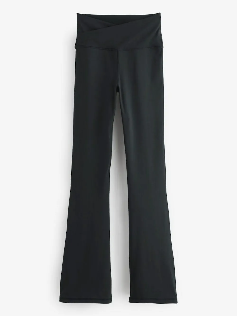 Sale Next Black Active Wrap Waist Flared Leggings