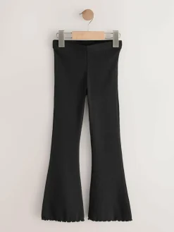 Discount Next 2 Pack Rib Flare Leggings (3-16yrs) Black and Animal