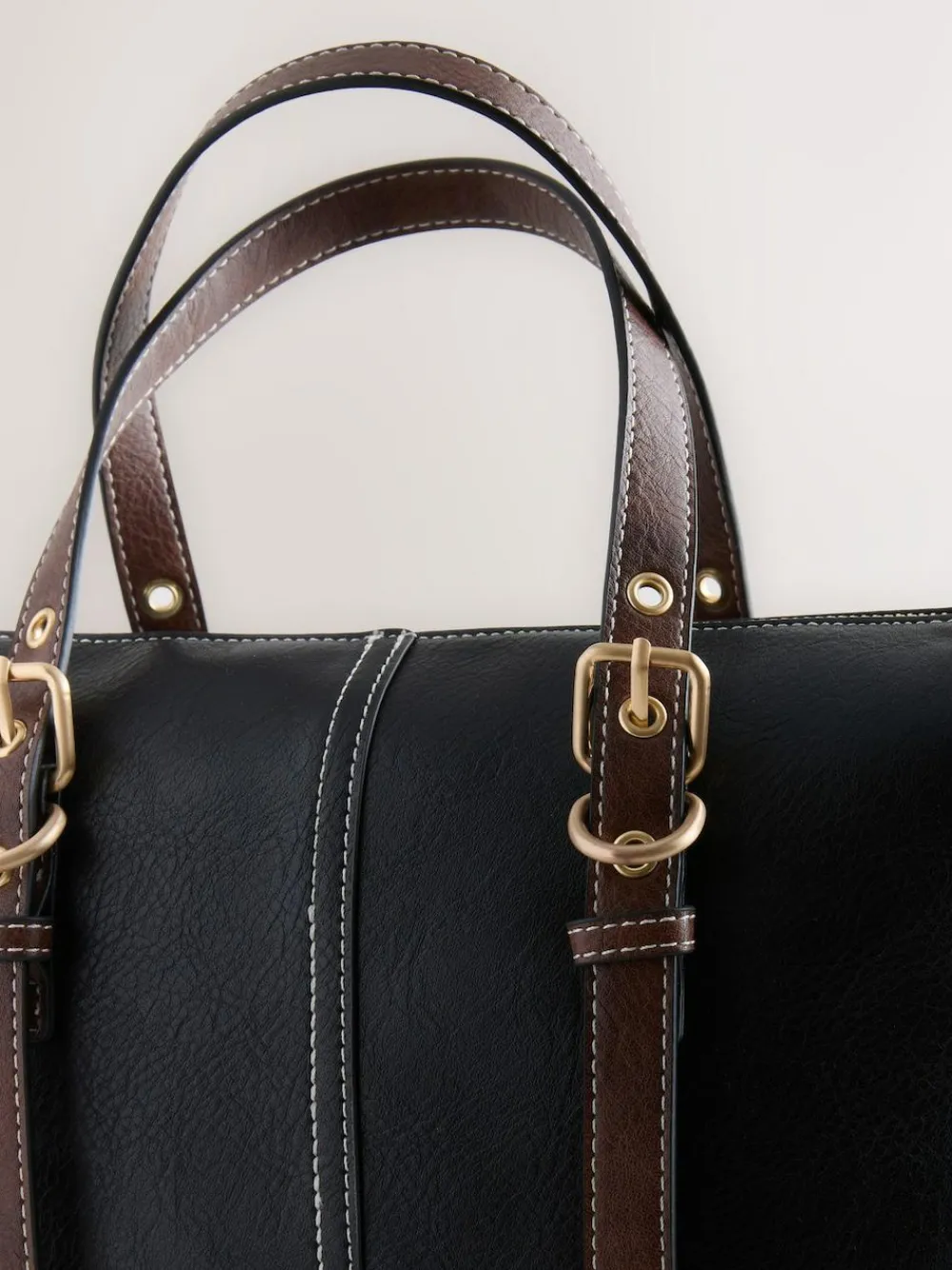 Next Buckle Hand Held Bag Black
