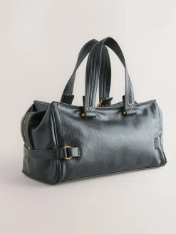 Clearance Next Charm Buckle Hand Held Bag Black