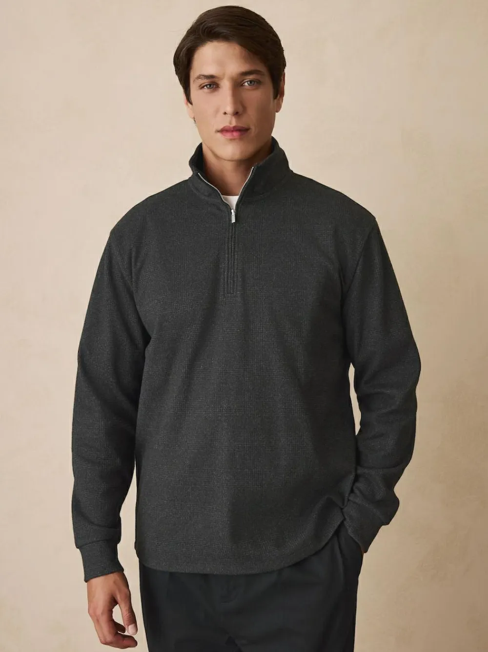 Next Long Sleeve Quarter Zip Jumper^ Knitwear|Knitwear