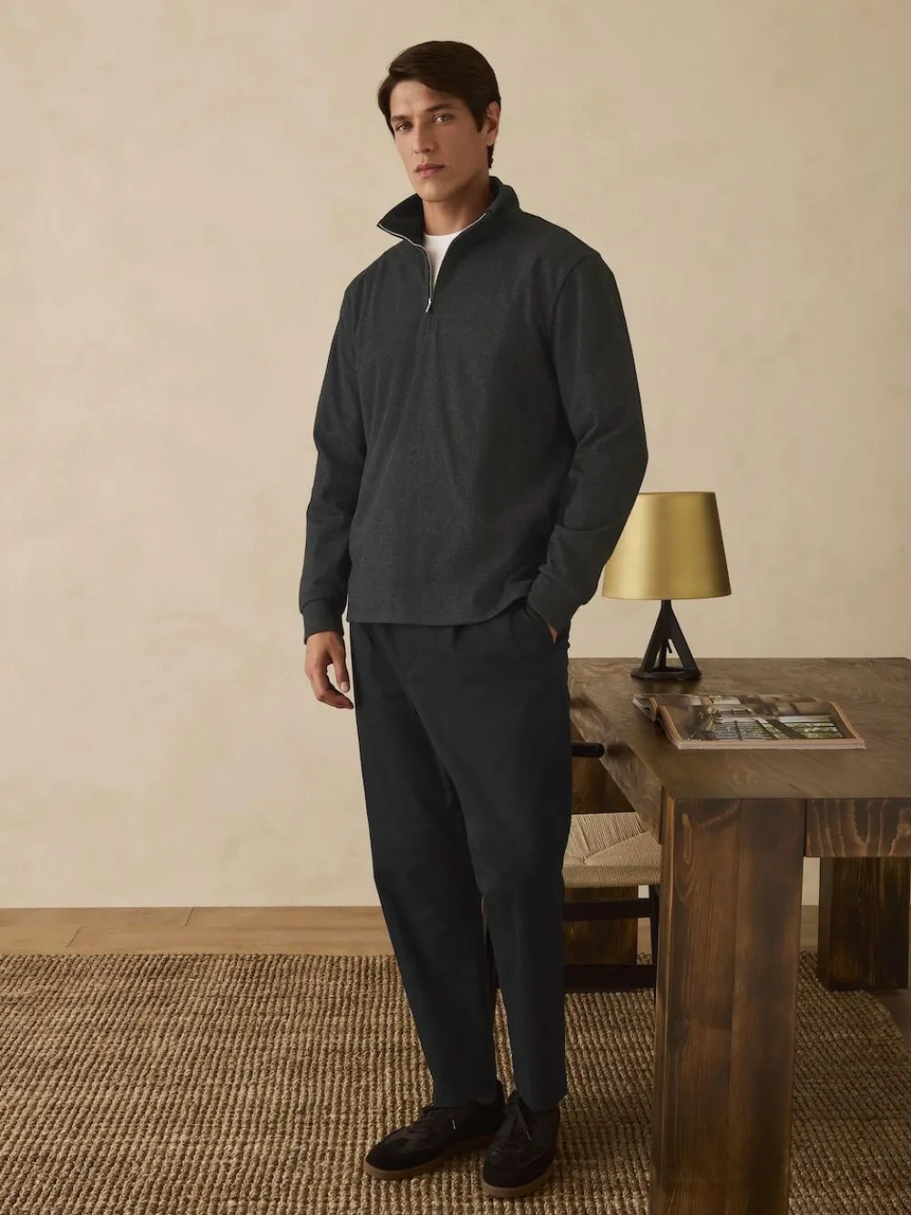 Next Long Sleeve Quarter Zip Jumper^ Knitwear|Knitwear