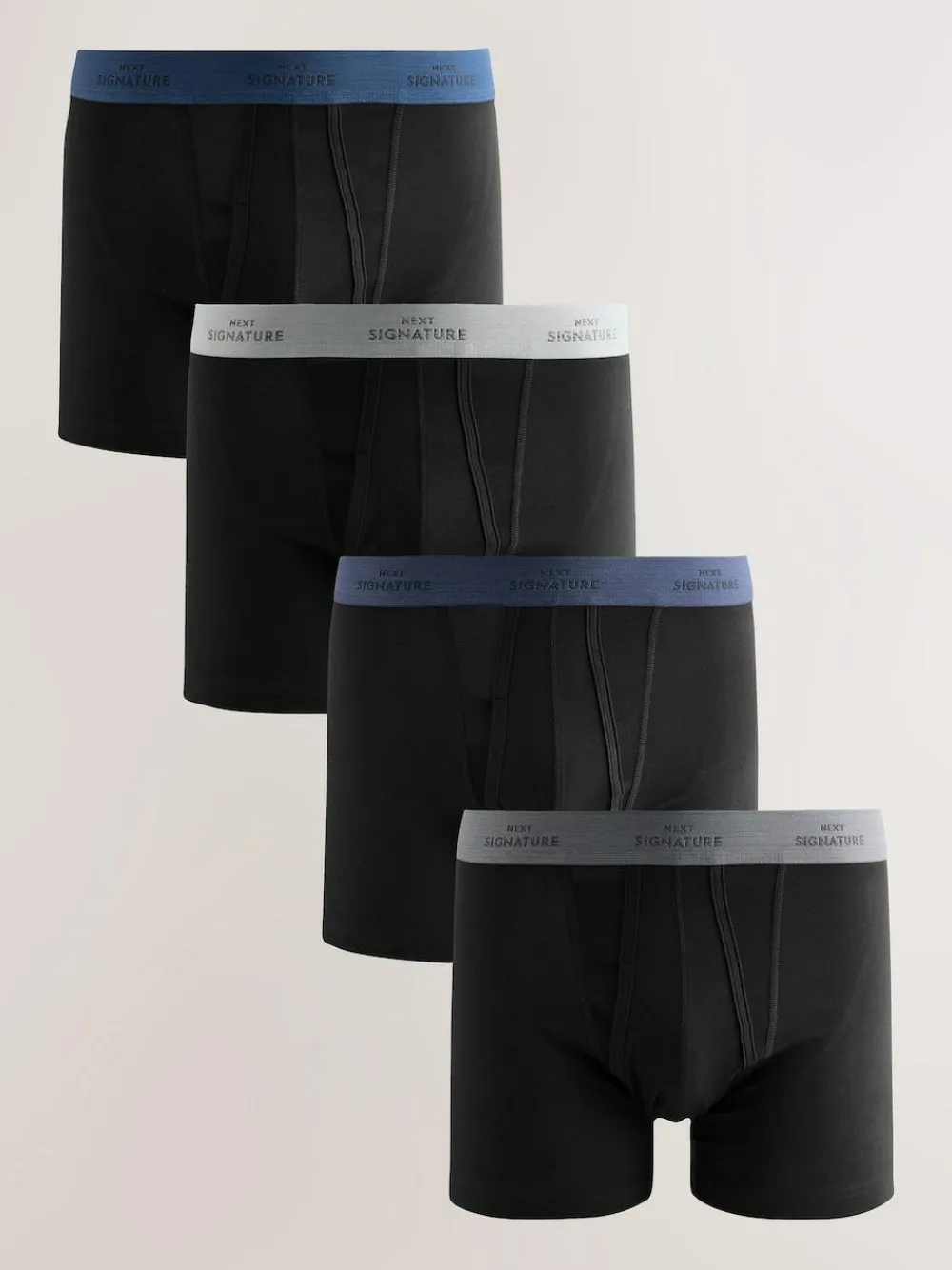 Next Black Comfort Soft 4 pack Signature A-Fronts Boxers^ Underwear|Underwear