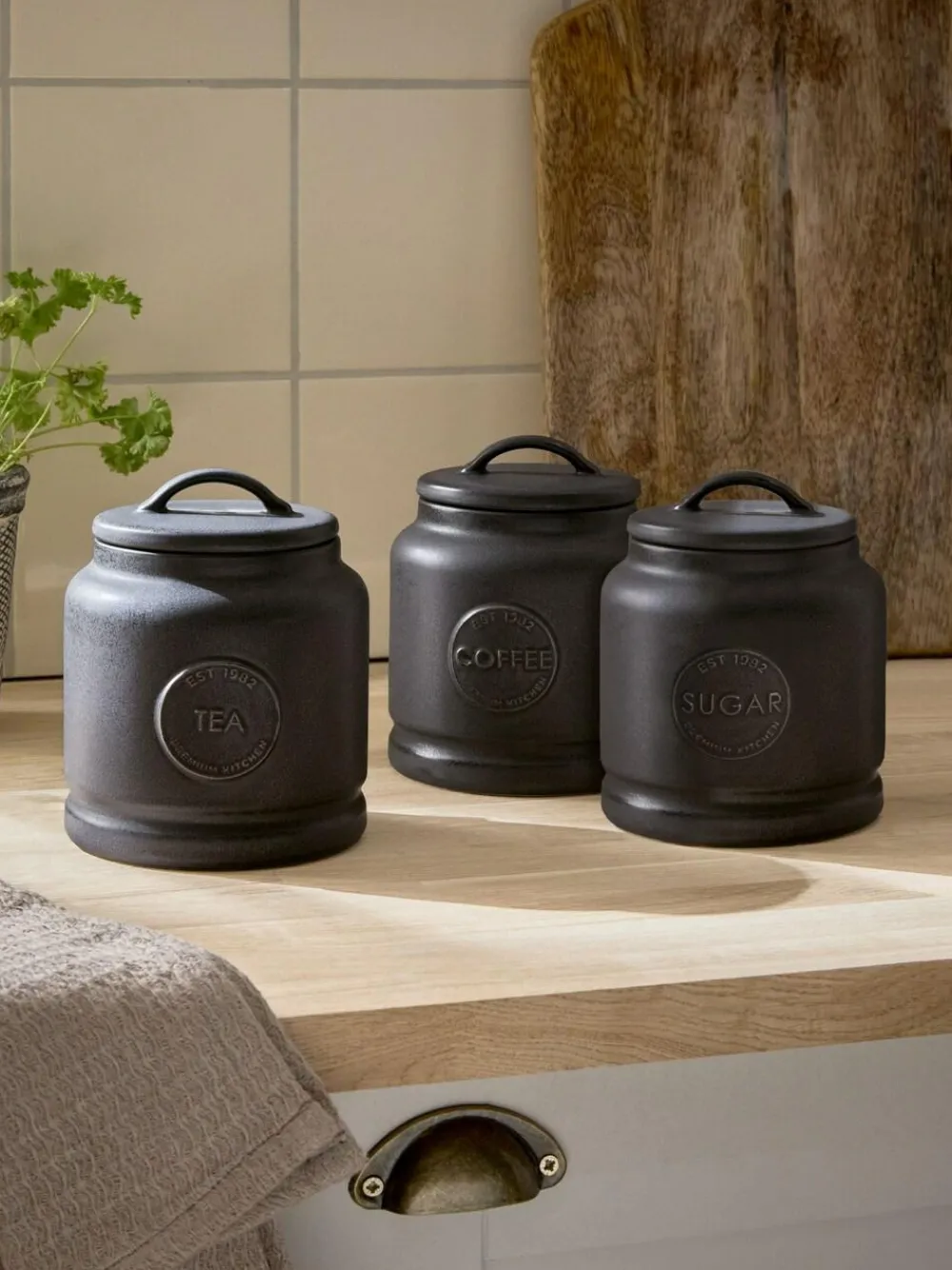 Next Country Badge Set of 3 Storage Jars^ Storage & Organisation