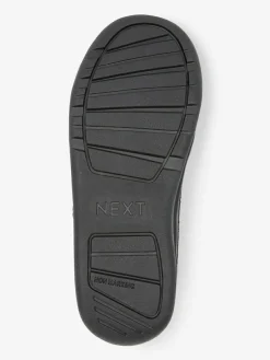 Next Black Extra Wide Fit (H) Elastic Lace School Trainers^BOY School Shoes|Boys Shoes