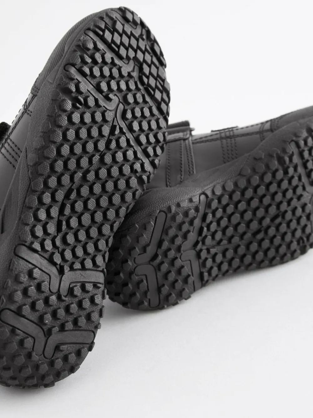 Next Black Extra Wide Fit (H) Leather Touch Fastening School Shoes^BOY School Shoes|Boys Shoes