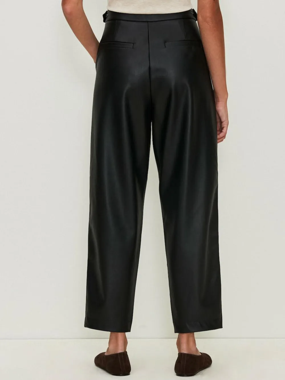 Next Faux Leather Barrel Leg Trousers^Women Nightwear|Pants