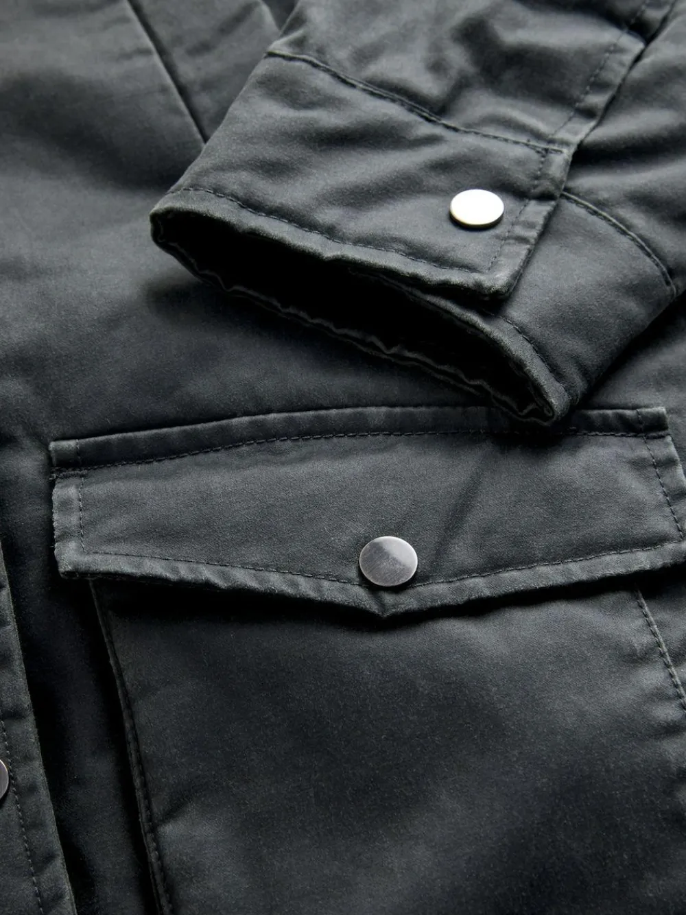 Next Black Faux Waxed Jacket (5-14yrs)^ Jackets & Coats|Snowsuits & Coats