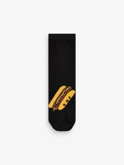 Discount Next Black Food Cotton Rich Socks 7 Pack