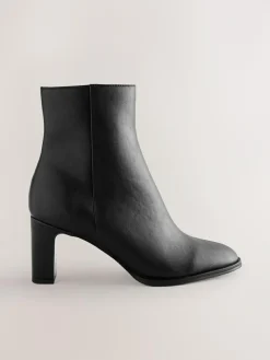 Next Forever Comfort® Block Heeled Ankle Boots^Women Wide Fit & Extra Wide Fit|Boots & Wellies